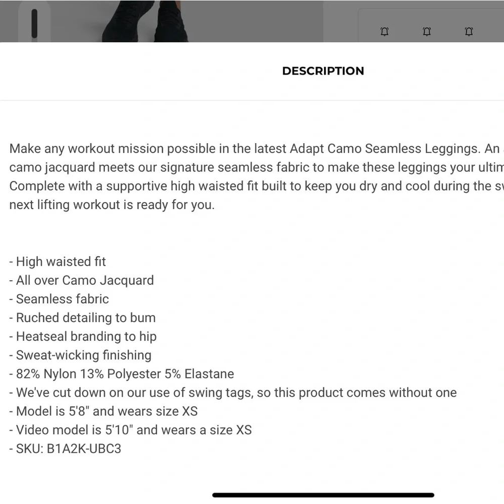 Gymshark workout leggings - Picture 6 of 6